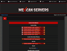 Tablet Screenshot of mexicanservers.com